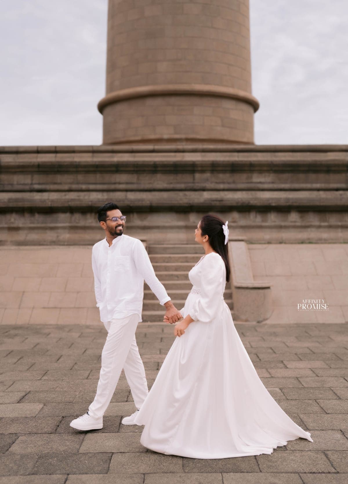 Romantic couple portrait during wedding photography session in Sri Lanka